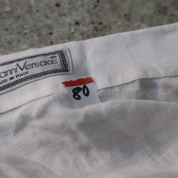 Mens Gianni Versace White Button Down Top XL/IT 52 - Picture 7 of 8